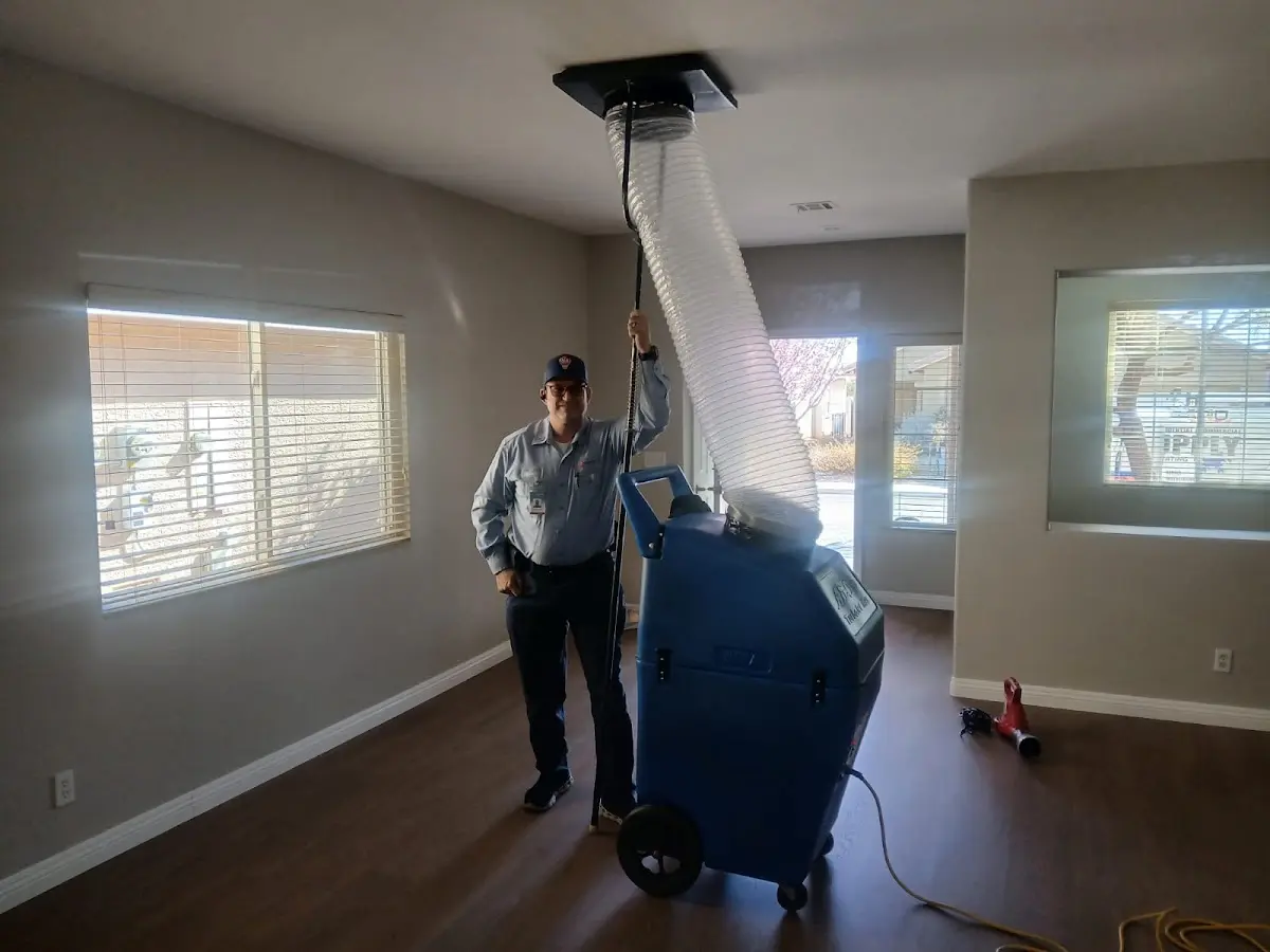 Professional Dryer Vent Cleaning work inside a Claremont home